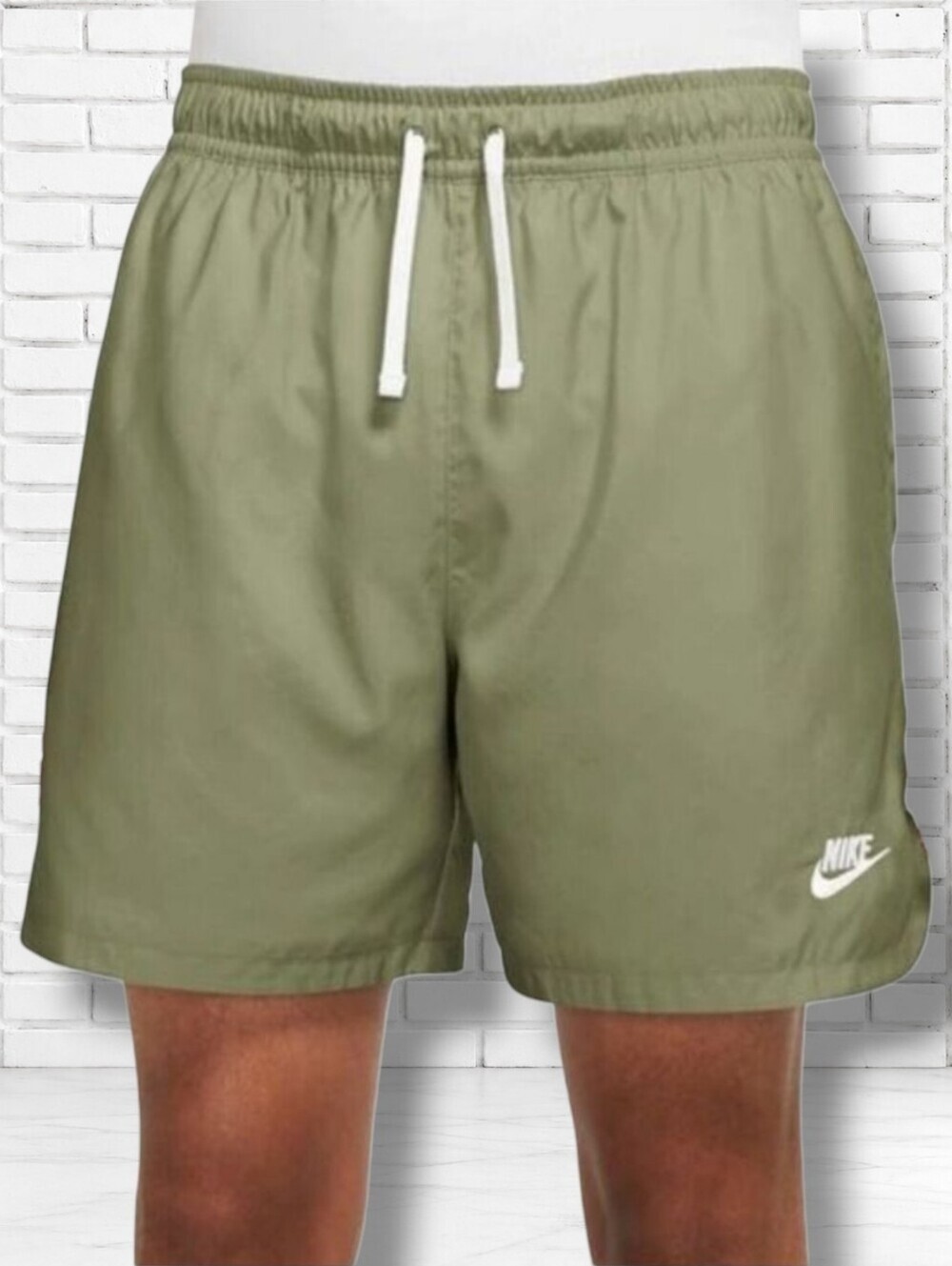 NIKE Woven Lined Flow Shorts In Green Size XS Men's